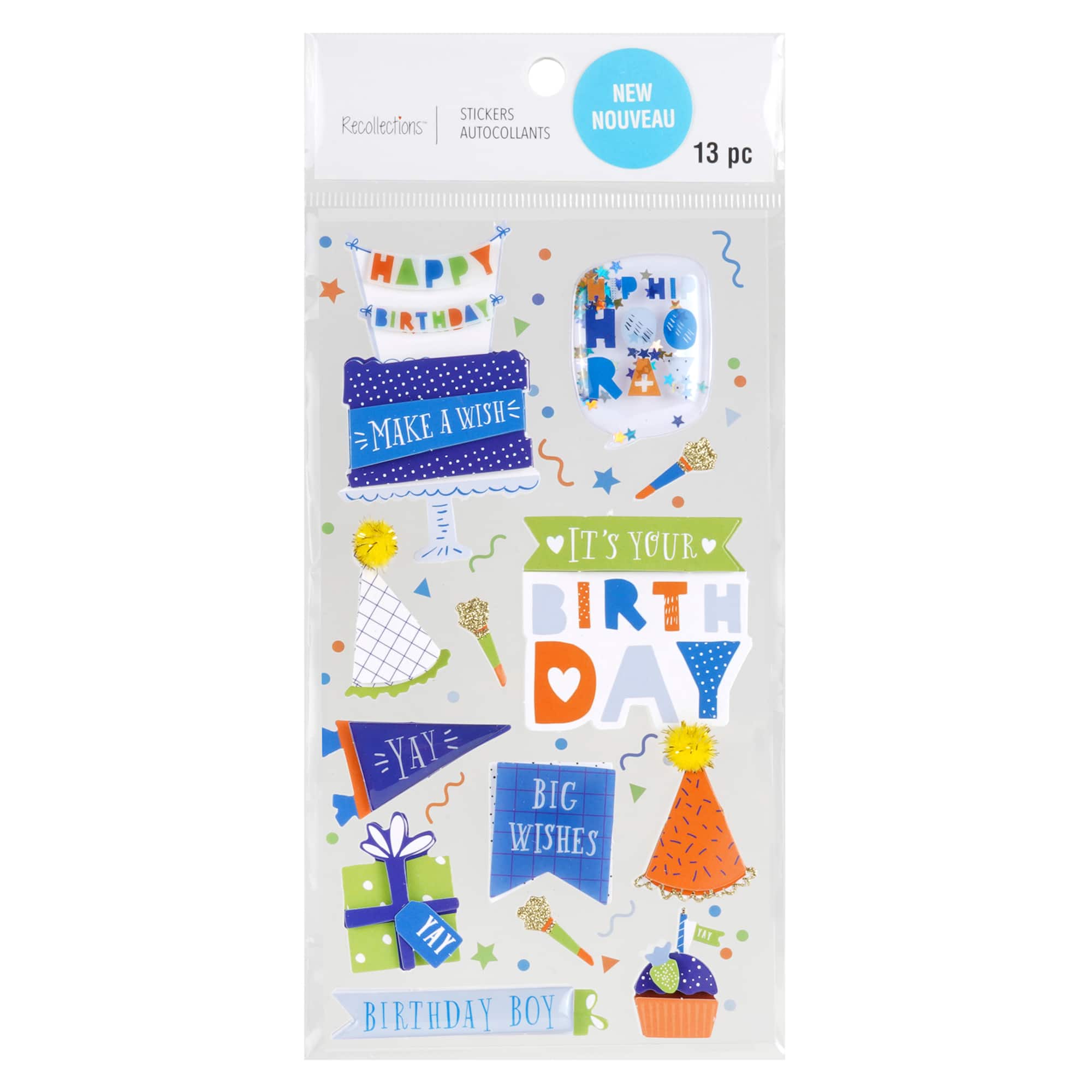 Blue Birthday Boy Stickers by Recollections™